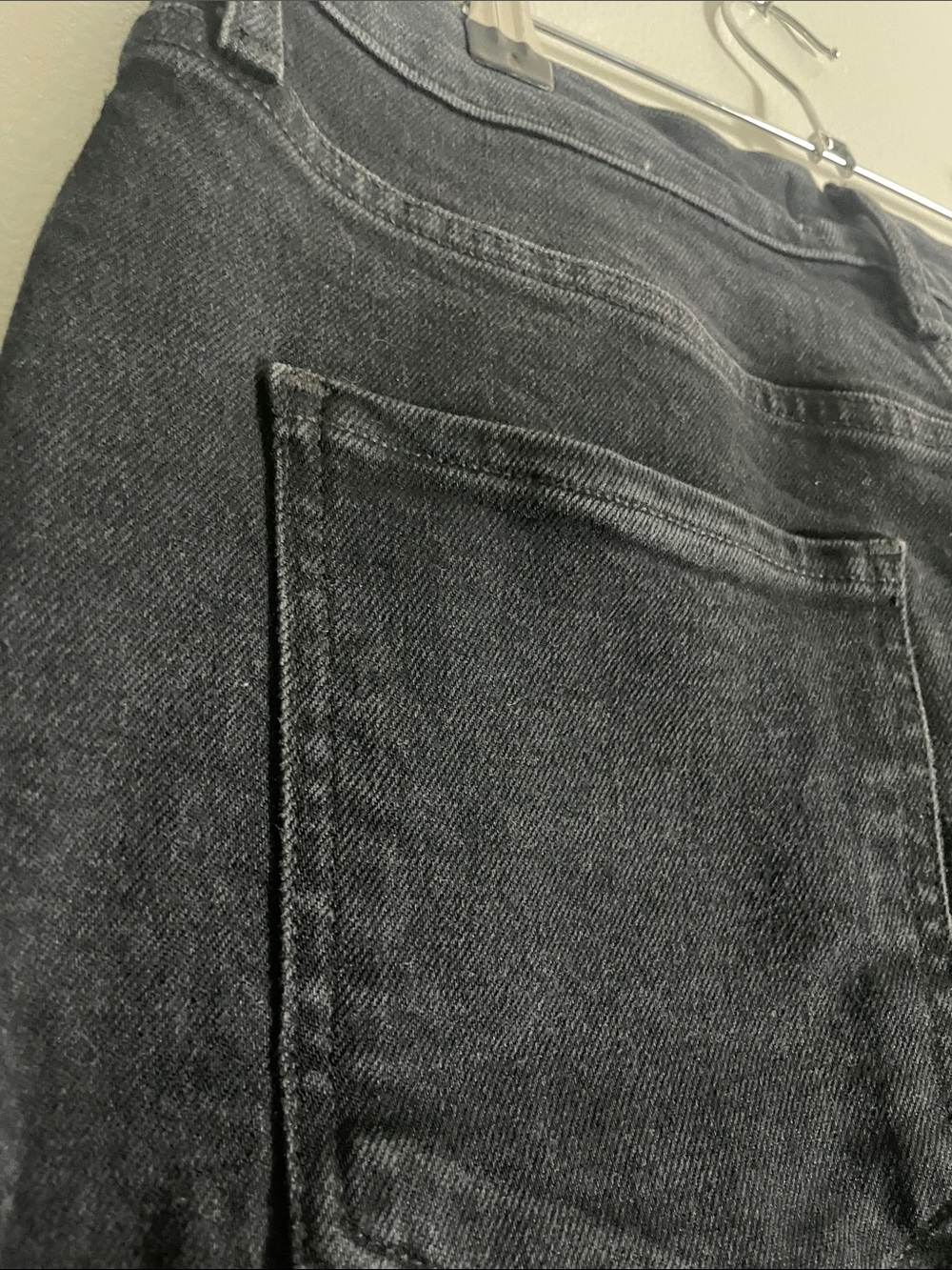 AGOLDE Women's Washed Black High Rise Straight Leg Button Fly Jeans - Picture 9 of 14